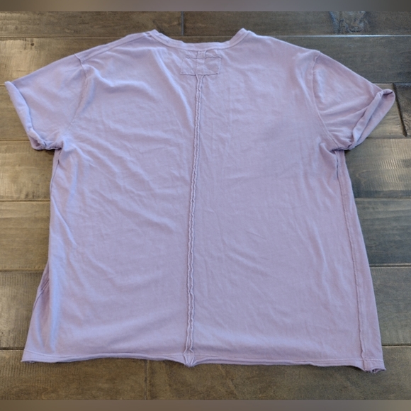 WE THE FREE PEOPLE oversized Lavender short-sleeve T-Shirt Tee - XS - Picture 3 of 10